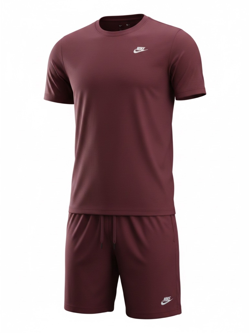 Nike Men's Performance Tee and Shorts Set in Burgundy